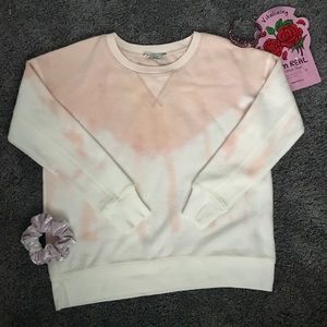 pink dip dyed sweatshirt